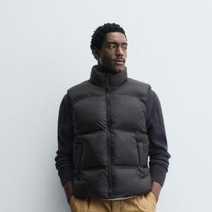 Zara Midnight Black Quilted Vest